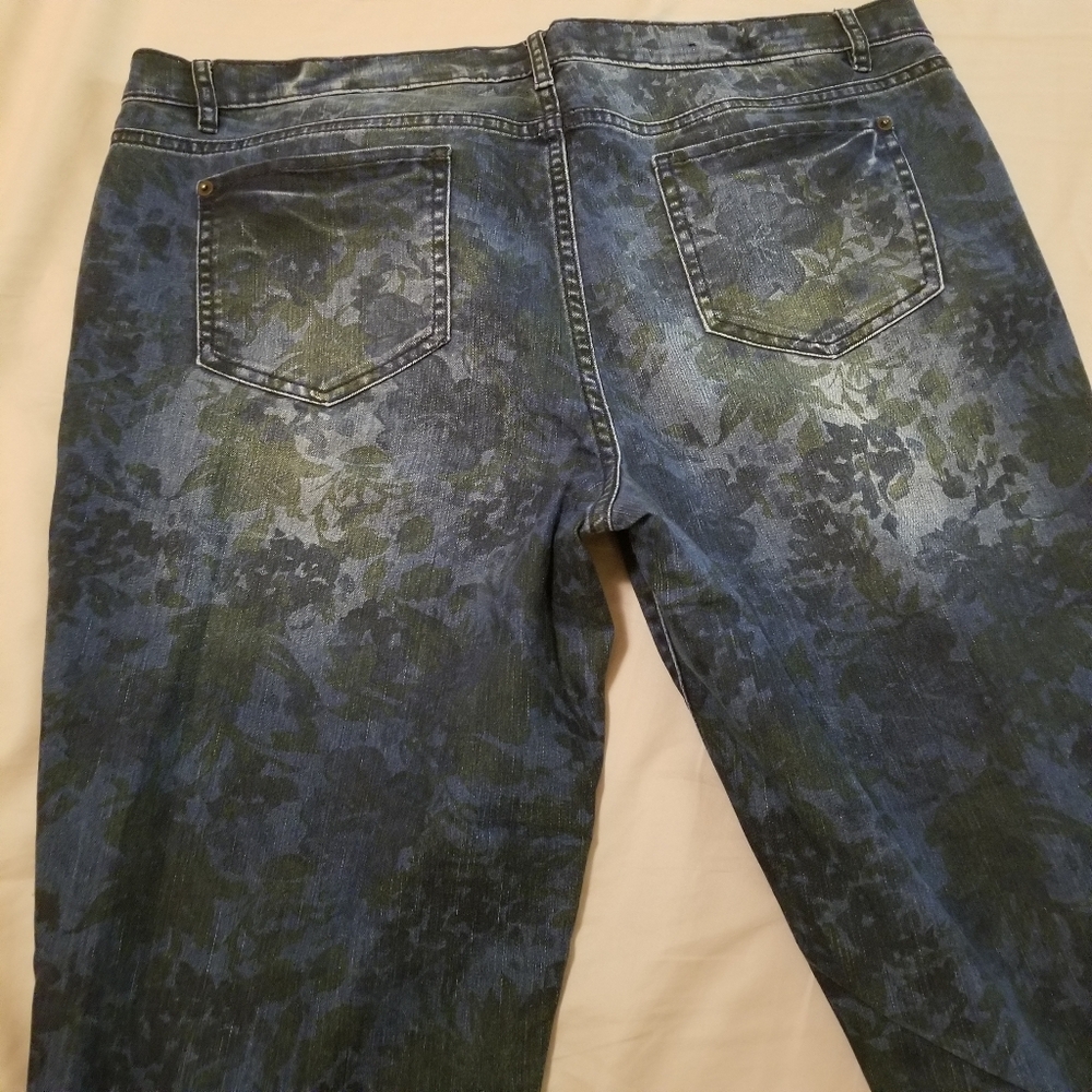 Floral Print Jeans. i jeans By Buffalo Sz 14 Denim. Womens. - Picture 13 of 16